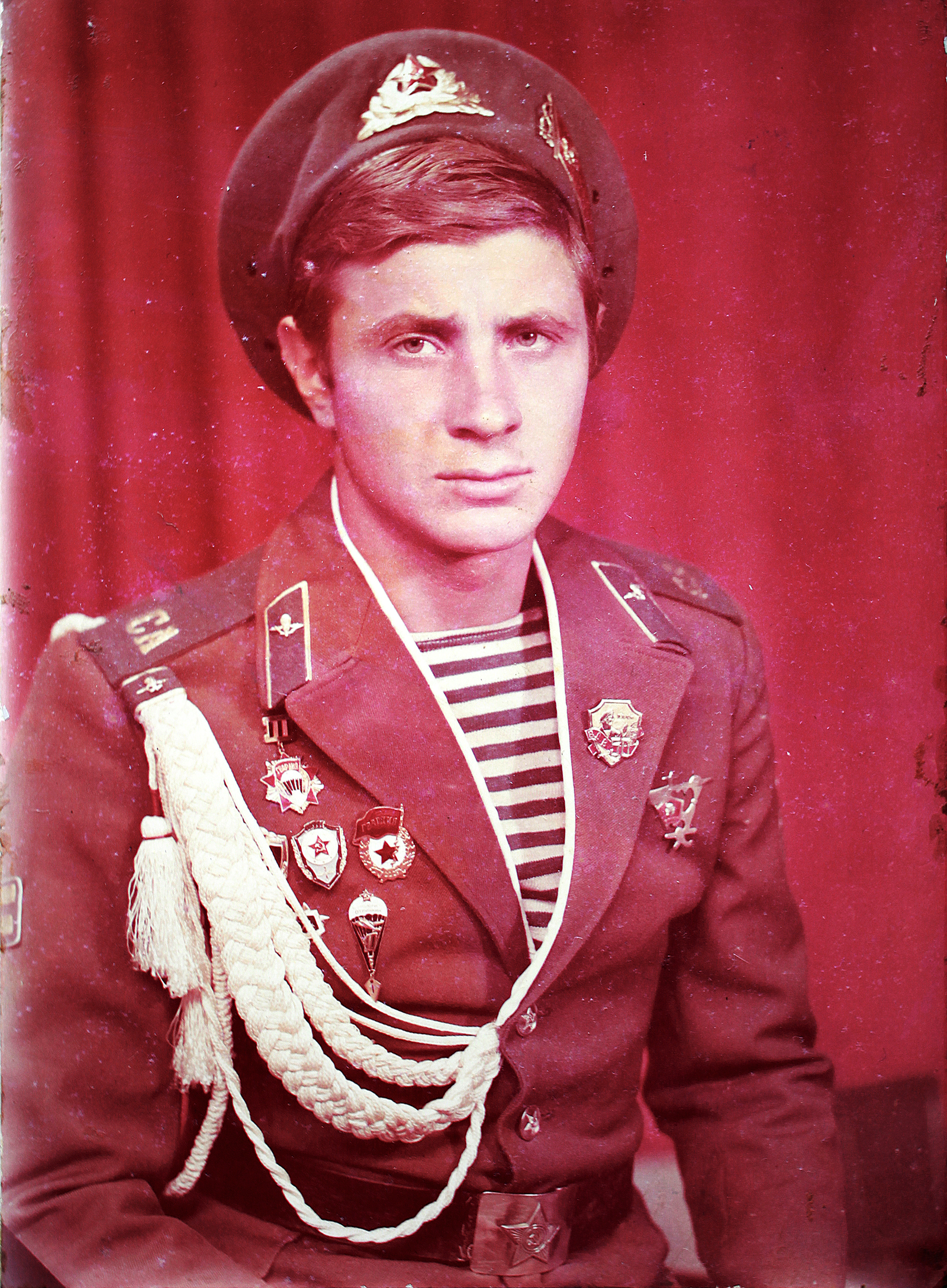 Павел Елисеев в годы воинской службы.