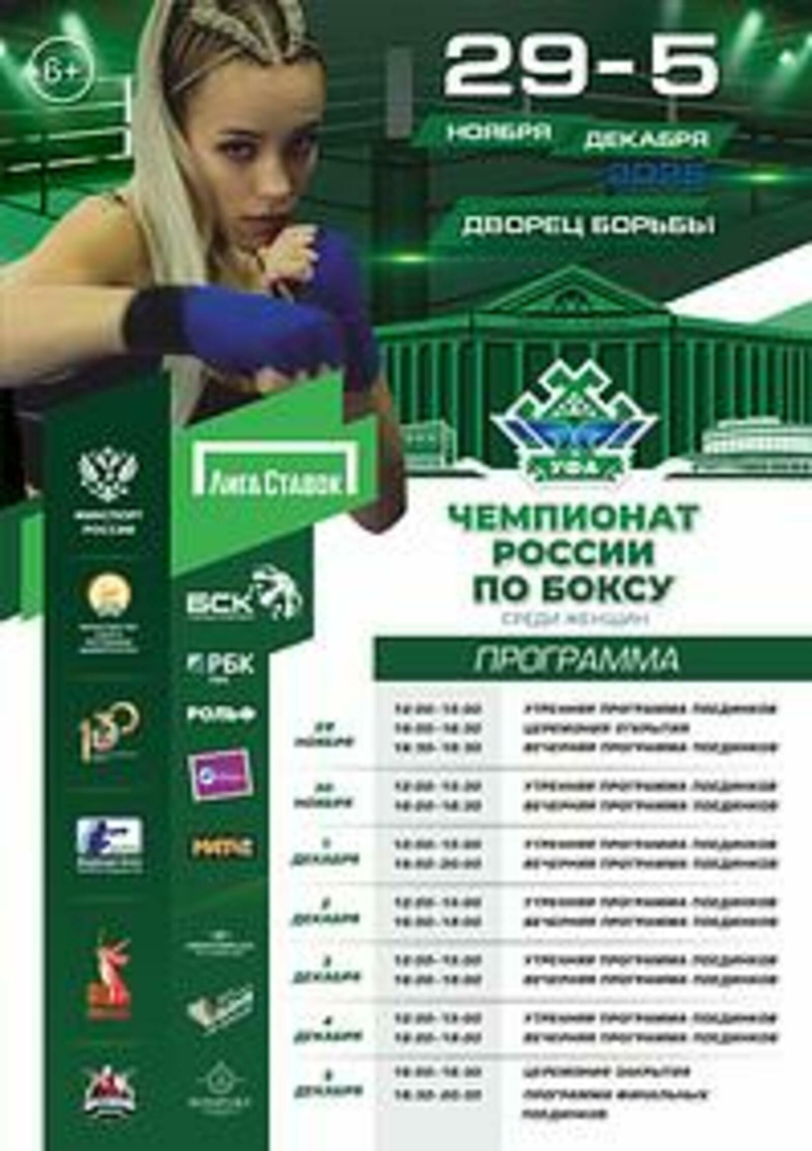 В Уфе соберутся сильнейшие спортсменки России по боксу