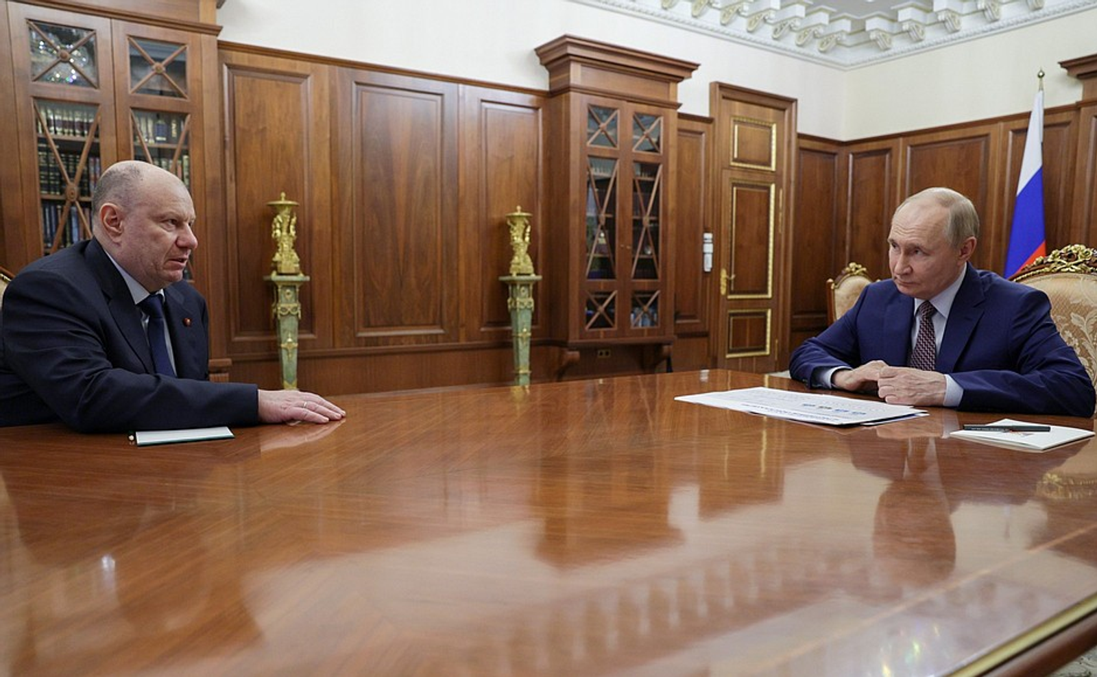 Путин встретился с главой компании «Норникель» Владимиром Потаниным
