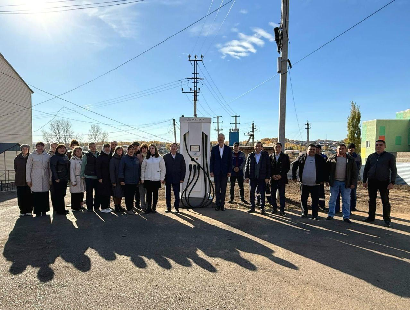В селе Федоровка открылась электрозарядная станция